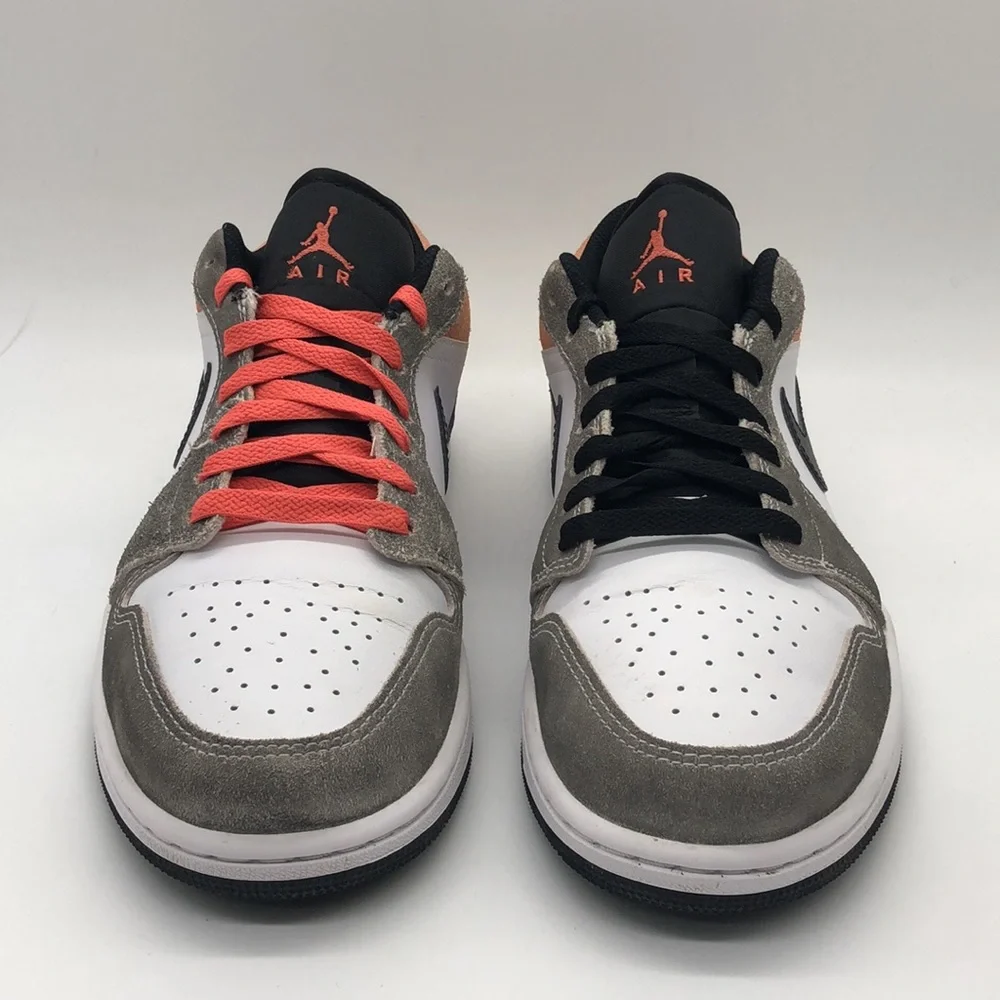 USED Men’s Nike Air Jordan 1 Low SE 'Flight Club' Black Ember DX4334-008 No Box - Picture 3 of 7